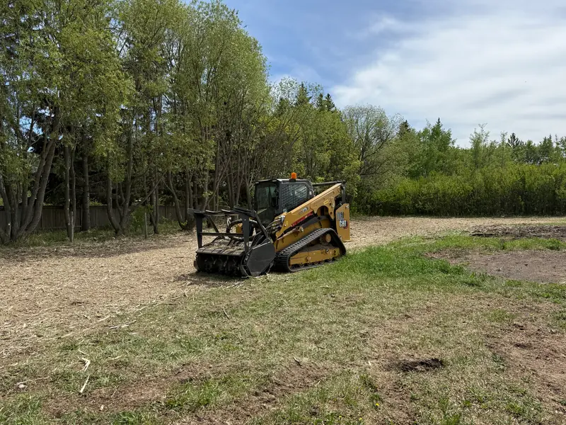 M&L tracked equipment on a Central Alberta acreage